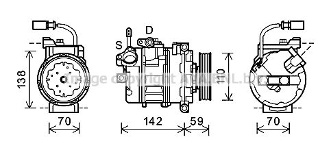 AVA QUALITY COOLING Kompressor,kliimaseade AIK340